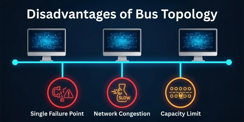 Disadvantages of Bus Topology