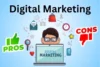 Advantages and Disadvantages of Digital Marketing - Post Thumbnail